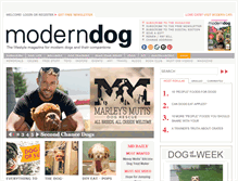 Tablet Screenshot of moderndogmagazine.com